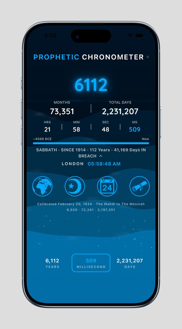 Prophetic Chronometer Live Web Chronometer &mdash; Ocean Waves theme